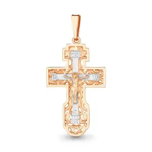 Крест Aquamarine золото 12092.1 (Aquamarine, Россия)