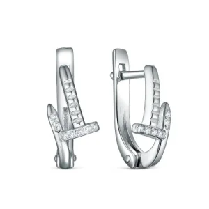 Серьги Серебро России серебро 2-3046р200 (Серебро России, Россия)