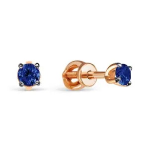 Серьги Diamond Union золото 2-321-103К-Сап (Diamond Union, Россия)