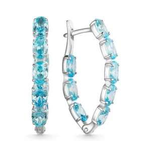 Серьги  серебро 20-72-00496-303 (Россия)