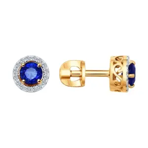 Серьги Sokolov и Diamant золото 2020842 (Sokolov и Diamant, Россия)