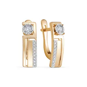 Серьги  золото 22308-159-46-00 (Vesna, Россия)