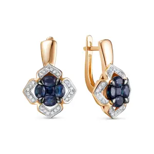 Серьги  золото 22563-156-13-00 (Vesna, Россия)