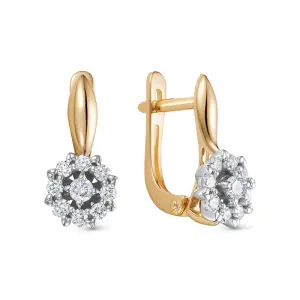 Серьги  золото 22605-151-00-00 (Vesna, Россия)