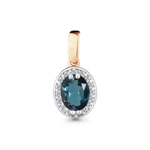 Подвеска Aquamarine золото 2504308А.1 (Aquamarine, Россия)