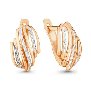 Серьги Aquamarine золото 31588.1 (Aquamarine, Россия)