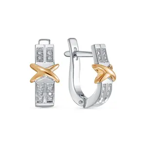 Серьги Brilliant Style золото 4064-21001-1 (Brilliant Style, Россия)