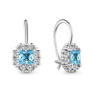 Серьги Aquamarine серебро 40966Б.5 (Aquamarine, Россия)
