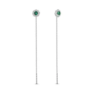 Серьги Aquamarine серебро 41024Г.5 (Aquamarine, Россия)