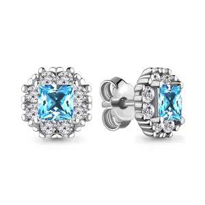 Серьги Aquamarine серебро 41120101Б.5 (Aquamarine, Россия)
