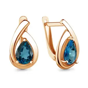 Серьги Aquamarine золото 4241208.1 (Aquamarine, Россия)