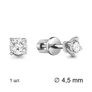 Серьга Aquamarine серебро 435091.5 (Aquamarine, Россия)