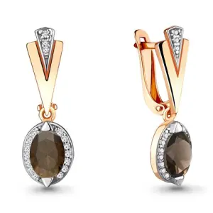 Серьги Aquamarine золото 4387901А.1 (Aquamarine, Россия)