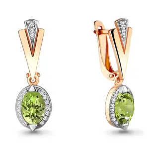 Серьги Aquamarine золото 4387907А.1 (Aquamarine, Россия)