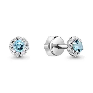 Серьги Aquamarine серебро 4407502А.5 (Aquamarine, Россия)