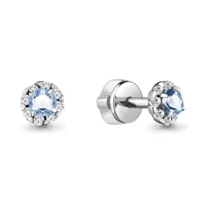Серьги Aquamarine серебро 4407505А.5 (Aquamarine, Россия)