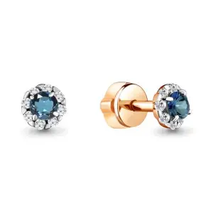 Серьги Aquamarine золото 4407508А.1 (Aquamarine, Россия)
