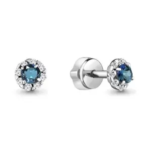 Серьги Aquamarine серебро 4407508А.5 (Aquamarine, Россия)
