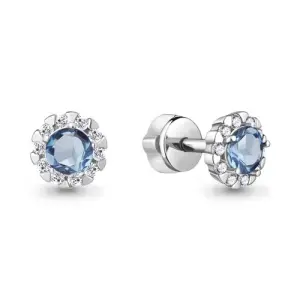 Серьги Aquamarine серебро 4408505А.5 (Aquamarine, Россия)