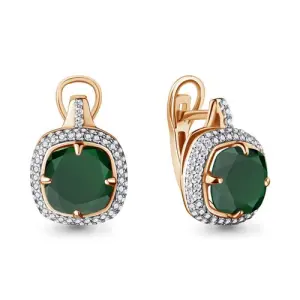 Серьги Aquamarine золото 4442309А.1 (Aquamarine, Россия)