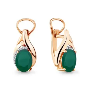 Серьги Aquamarine золото 4475609А.1 (Aquamarine, Россия)