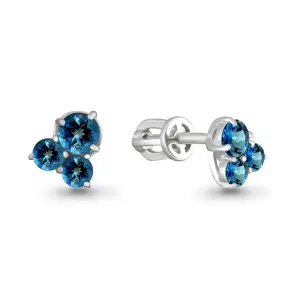 Серьги Aquamarine серебро 4480208.5 (Aquamarine, Россия)
