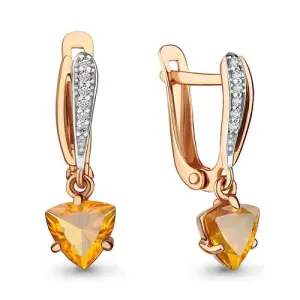 Серьги Aquamarine золото 4496706А.1 (Aquamarine, Россия)