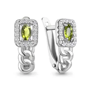 Серьги Aquamarine серебро 45013607А.5 (Aquamarine, Россия)