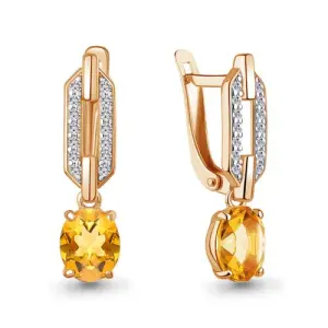 Серьги Aquamarine золото 45017006А.1 (Aquamarine, Россия)