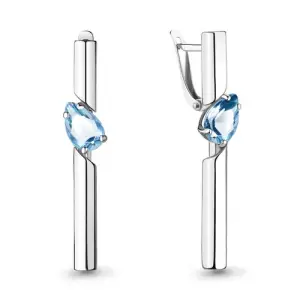 Серьги Aquamarine серебро 4744705.5 (Aquamarine, Россия)
