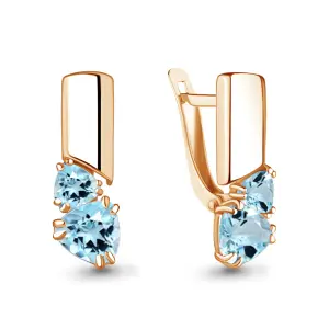 Серьги Aquamarine серебро 4748702.6 (Aquamarine, Россия)