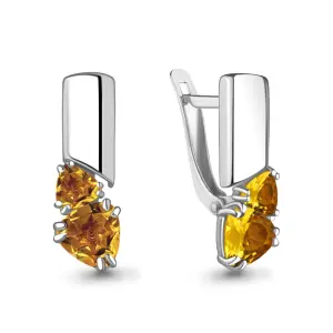 Серьги Aquamarine серебро 4748706.5 (Aquamarine, Россия)