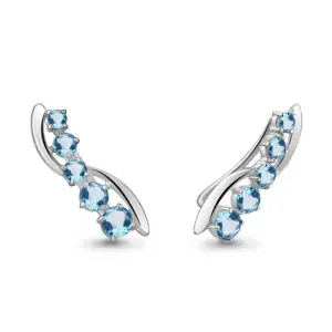 Серьги Aquamarine серебро 4770305.5 (Aquamarine, Россия)