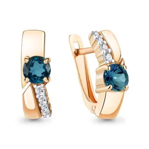 Серьги Aquamarine золото 4786008.1 (Aquamarine, Россия)