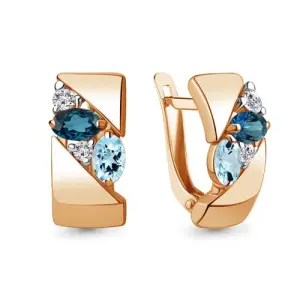Серьги Aquamarine золото 47902600.1 (Aquamarine, Россия)
