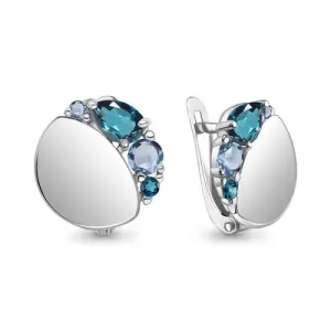Серьги Aquamarine серебро 4790662.5 (Aquamarine, Россия)