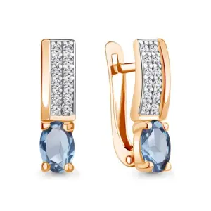 Серьги Aquamarine золото 4797505А.1 (Aquamarine, Россия)