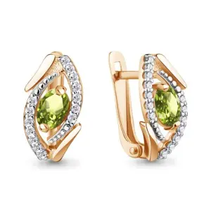 Серьги Aquamarine золото 4968807А.1 (Aquamarine, Россия)