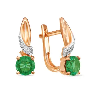 Серьги Diamond Union золото 5-1318-103-2К-Из (Diamond Union, Россия)