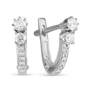 Серьги Diamond Union золото 5-2132-103-2Б (Diamond Union, Россия)