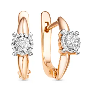 Серьги Diamond Union золото 5-270-103ИНВ-2К (Diamond Union, Россия)