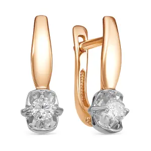 Серьги Diamond Union золото 5-2987-103-2К (Diamond Union, Россия)