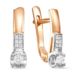 Серьги Diamond Union золото 5-3096-103-2К (Diamond Union, Россия)