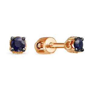 Серьги Diamond Union золото 5-3103-103-2К-Сап (Diamond Union, Россия)