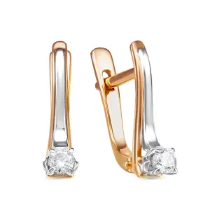 Серьги Diamond Union золото 5-3449-103-2К (Diamond Union, Россия)