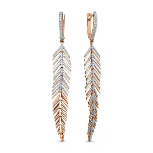 Серьги RoseGrace золото 5-5872-103-2К (RoseGrace, Россия)