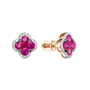 Серьги RoseGrace золото 5-6245-106-2К-Руб (RoseGrace, Россия)