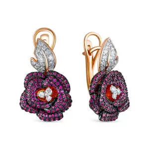 Серьги RoseGrace золото 5-6575-106-2К-Руб (RoseGrace, Россия)
