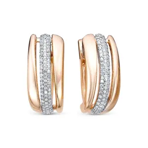 Серьги RoseGrace золото 5-6964-103-2К (RoseGrace, Россия)