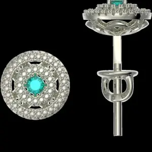 Серьги RoseGrace золото 5-7664-106-2Б-СапБр (RoseGrace, Россия)